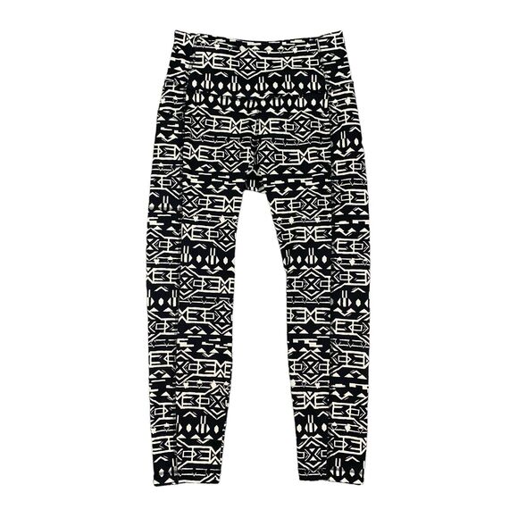 Columbia Leggings Womens M Medium Multi Tribal Printed 7/8 Yoga Pockets Pants - Picture 1 of 12